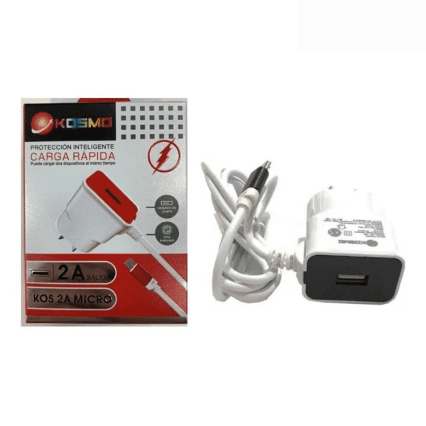 CARGADOR KOSMO / AITECH / IBEK USB-C o MICRO USB 2.6A